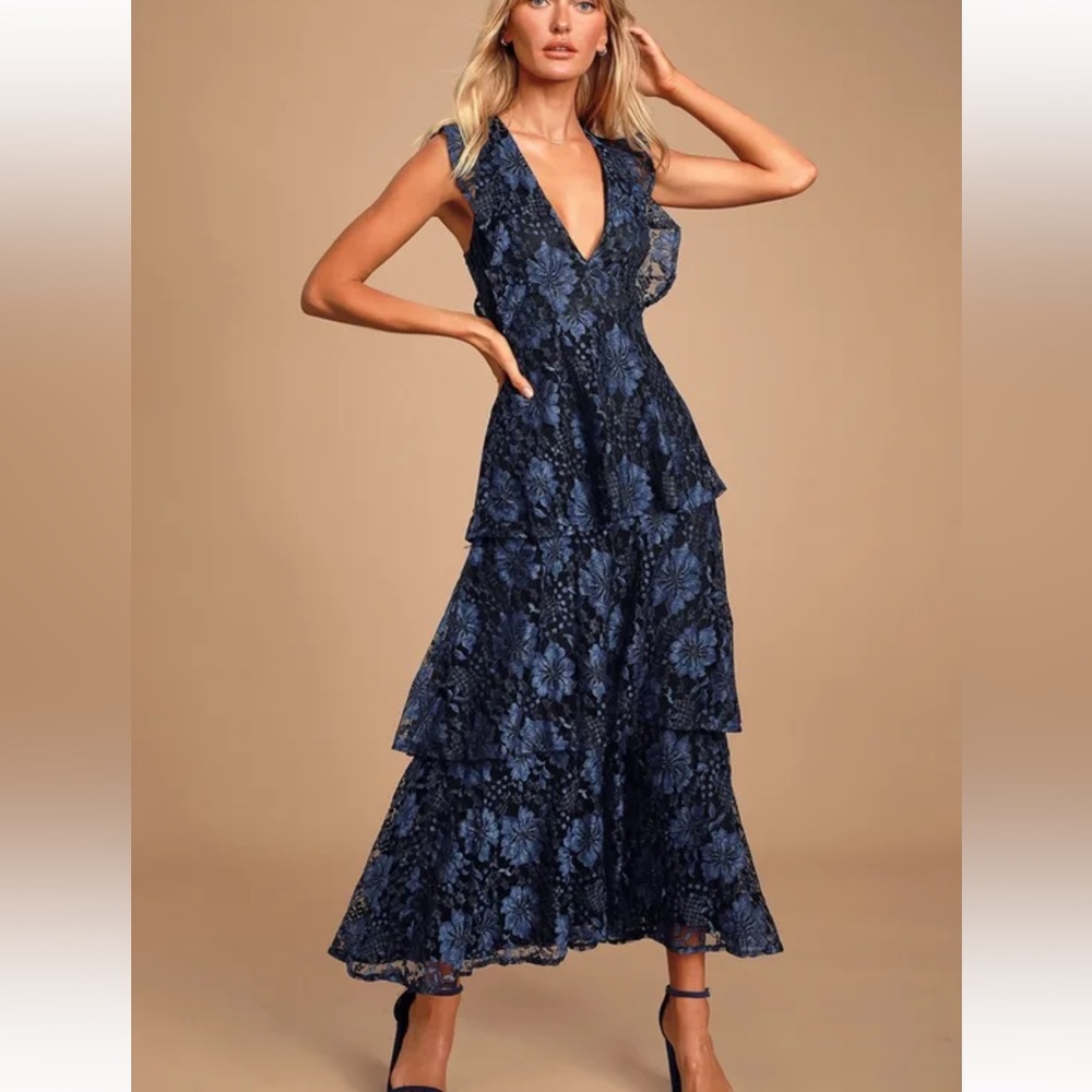 Maxi dress navy